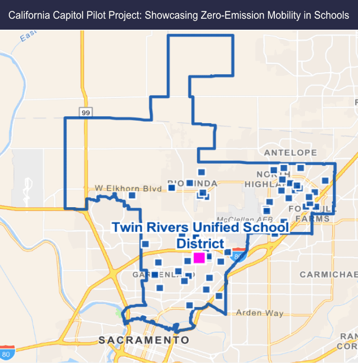 Map-based developed for Twin Rivers Unified School District